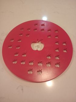 Apple Pie Top Crust Template ( 9 5/8" Diameter)