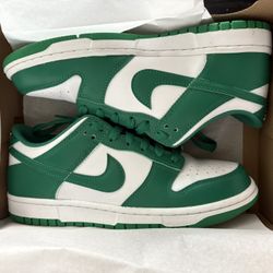 White/Green Nike Dunk Low
