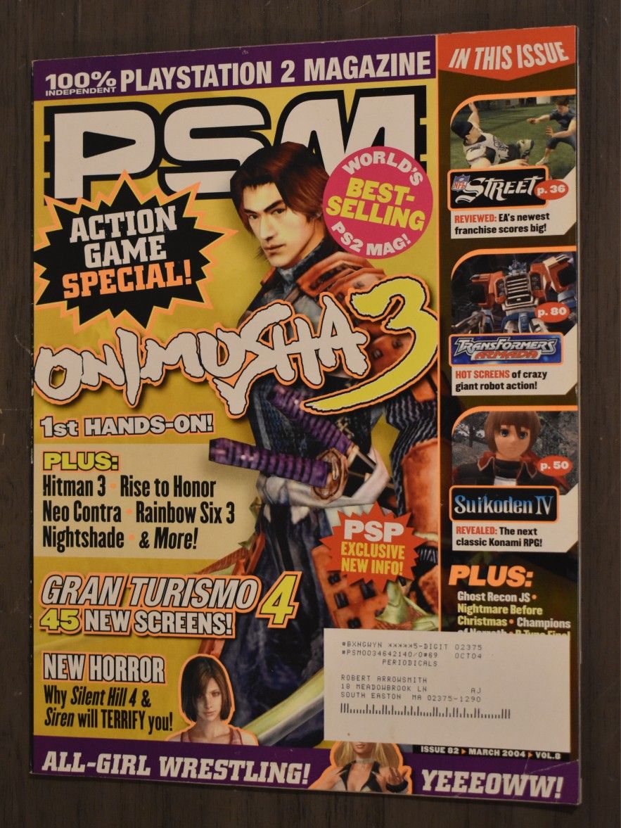 PSM PlayStation Magazine #82 Onimusha 3