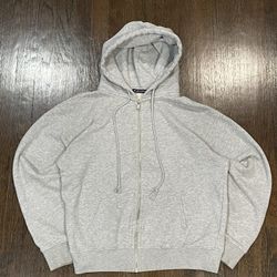 Grey Brandy Melville zip up hoodie