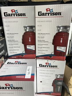Garrison 3/4 HP Deluxe Continuous Feed Garbage Disposal