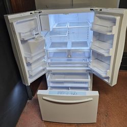 ✨️🔆"Samsung" White French Doors Fridge Cooling perfectly fine🔆✨️
