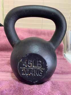 Kettlebell Kettlebells All Black Cast Iron 45lb. KB