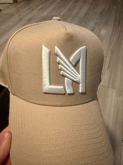 LAFC Baseball Cap Tan with White Logo