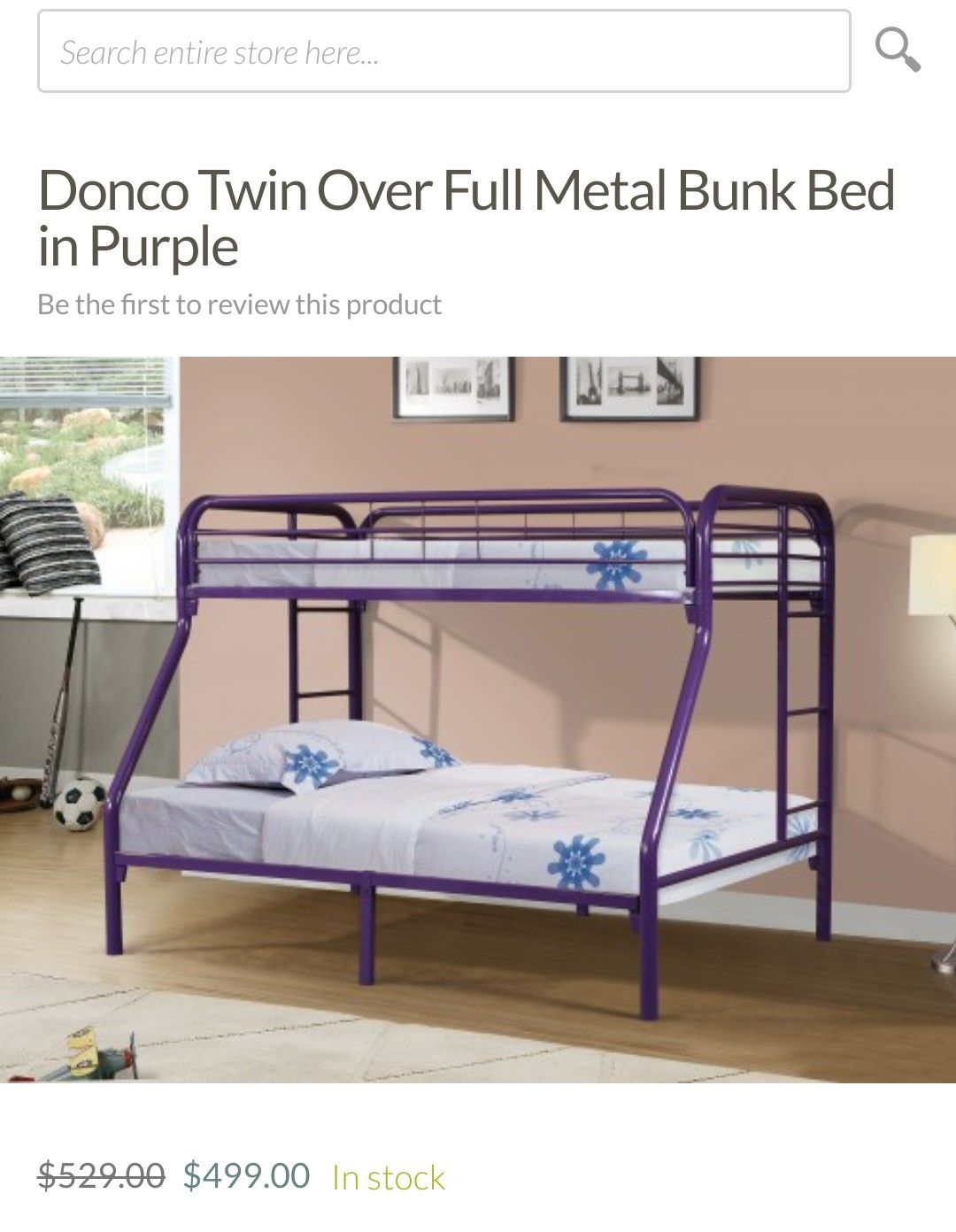 metal bunk beds twin over full