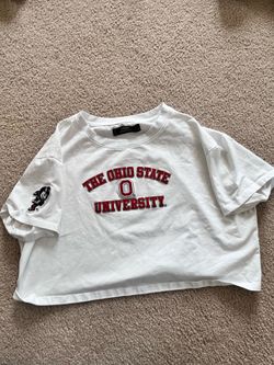 Ohio State cropped t-shirt