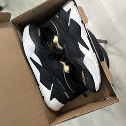 PUMA RSX TROPHY BLK/GOLD SZ 12 $50