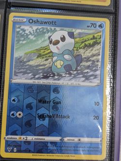 Pokemon Card Oshawott Holo