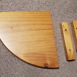 Solid Wood Corner Shelf
