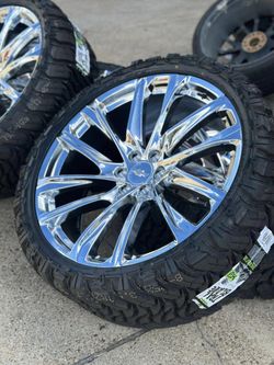 26" RIMS WITH 35125026 TIRES WE FINANCE NO CREDIT NEED