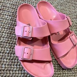 Birkenstock  nib Arizona  waterproof  candy pink sandals   Size 40