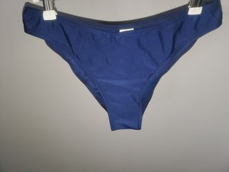 Women's Navy Blue Bikini Bottom - Sleek Swim Brief, MEDIUM - New!