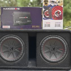 Kicker Comp R 10s Ported Box New Amp And Wiring Kit
