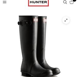 (New) Hunter Women's Original Tall Black Rain Boots 