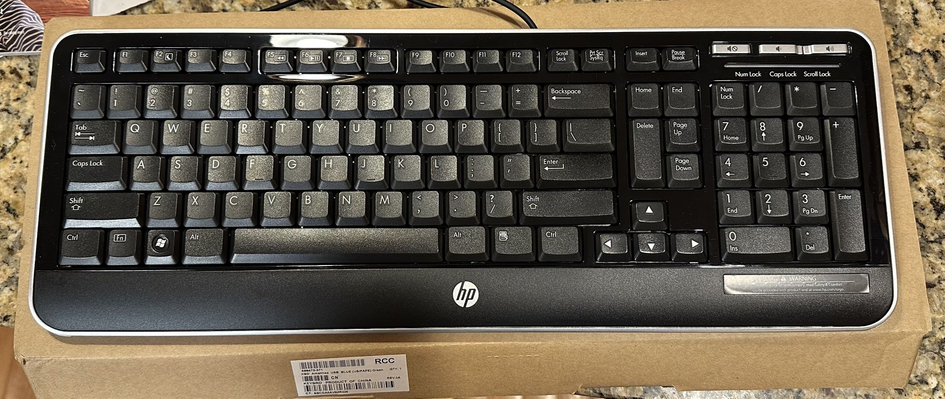 HP multimedia usb keyboard with volume control