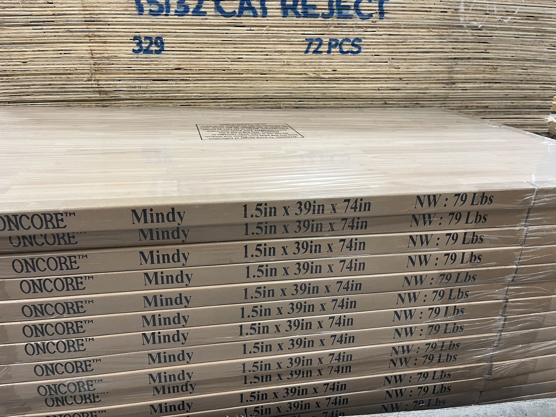 Butchers Block Mindy 1.5in X 39in X74in Brand New