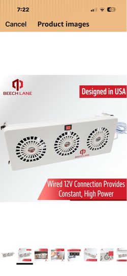 Brand New 12V Refrigerator Evaporator Fin Fan, Wired, lifetime warranty