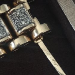 Rolex Style Diamond Bracelet 10k