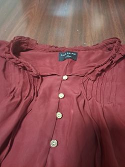 Lane Bryant Burgundy Blouse Size 26