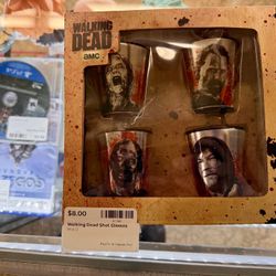 The Walking Dead Shot Glass 4-Pack