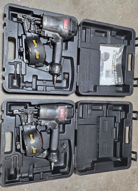 TWO Senco 455xp Coil Nailers Roofing Siding