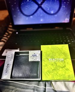 Brand New Kenneth Cole Reaction Leather Wallet - Black