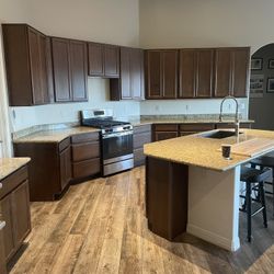 Kitchen Cabinets, Sink, Dishwasher And Range Foe Sale 