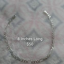 925 Sterling Silver Bracelets/Brasaletes De Plata 925
