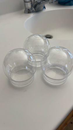 Small clear plastic containers