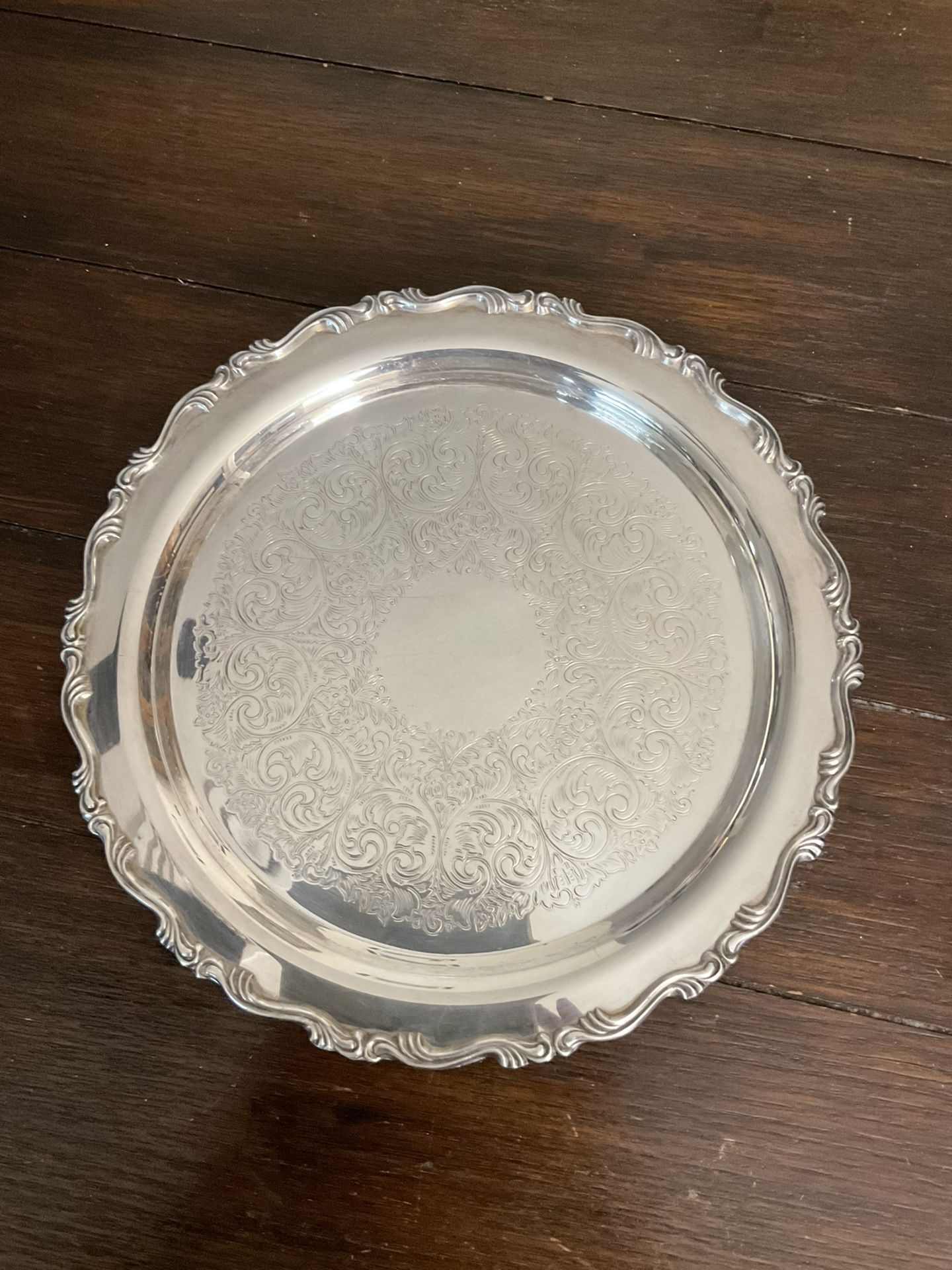 WM A ROGERS Silver plated tray