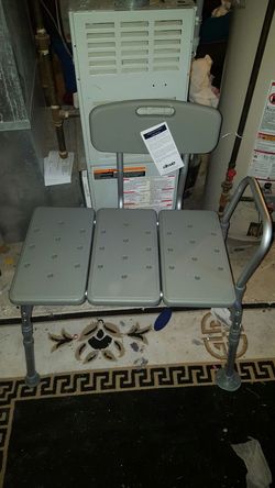 Plastic Transfer Bench with Adjustable Backrest