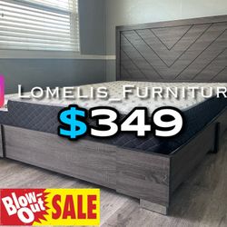 Queen Size Alpine Bed W Orthopedic Mattress 