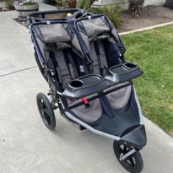 Double Bob Stroller With Snack Tray 