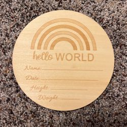 “Hello World” Newborn Announcement