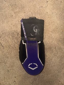 2025 Colorado Rockies Jordan Beck Used EvoShield Baseball Sliding Mitt