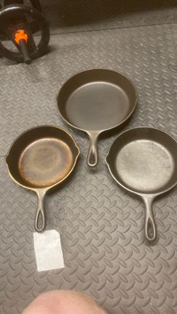 Vintage Lodge Cast Iron Skillets