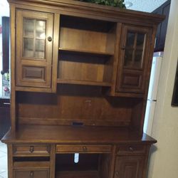 Brown Entertainment Center Seven Drawers House Or Office
