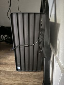 Computer Setup Including Desk And Chair