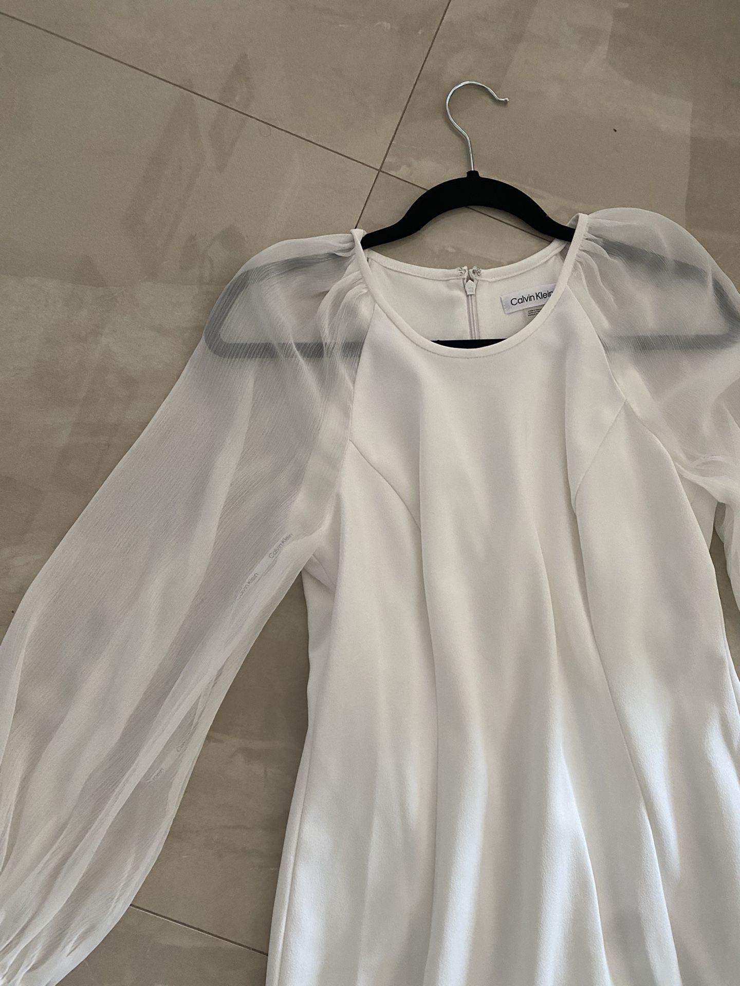 Calvin Klein White Dress Size 8
