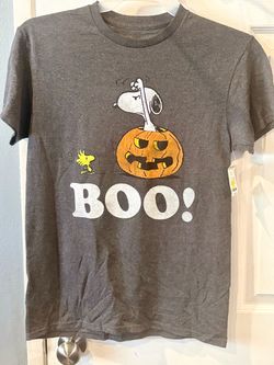SNOOPY BOO ADULT SHIRTS SIZE S,M,L