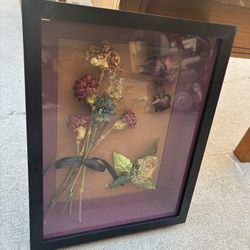 Vintage Floral Shadow Box