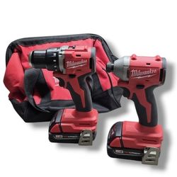Milwaukee M18 Combo Drill Set No Charger 