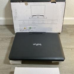 Boifun Portable DVD Player BFN-143 Rechargeable Battery 15.7” Large Screen SEE PIC!  HAS A BLACK SPOT ON SCREEN AS SHOWN IN PICTURES EVERYTHING ELSE W