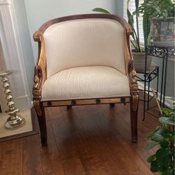 French Empire Carved Mahogany Chair