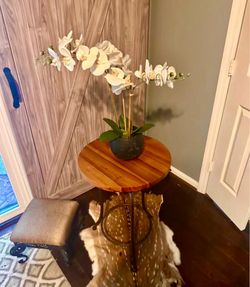Industrial iron wood table I love