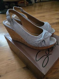 Light blue wedges