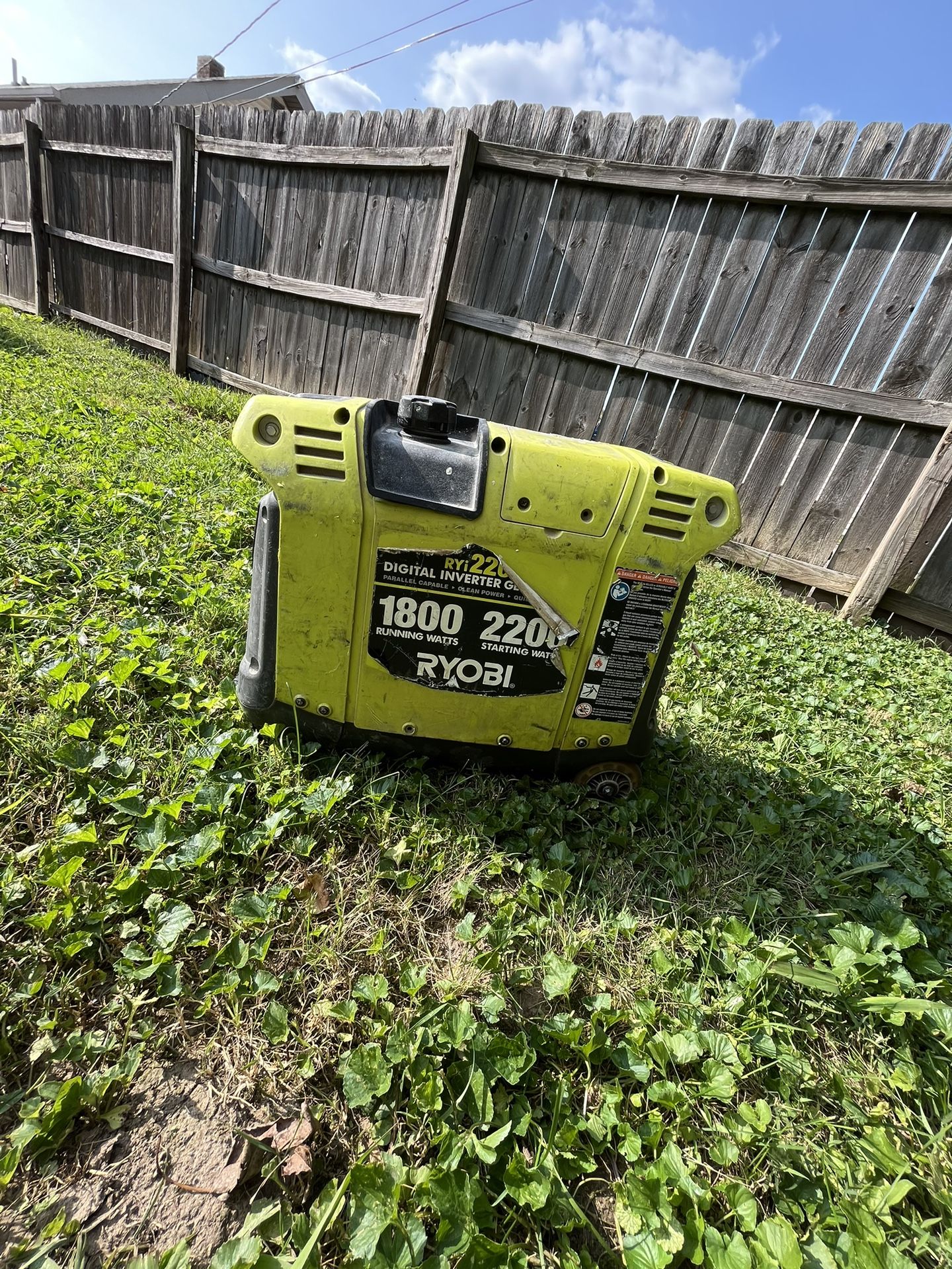 Ryobi 2200 Gas Generator 