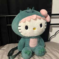 Hello Kitty Dino Plushie  Backpack