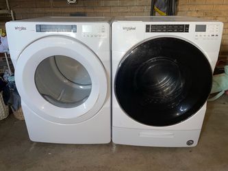 Whirlpool Frontload Stackable Washer And Electric Dryer Set (Free Delivery Installation Warranty)