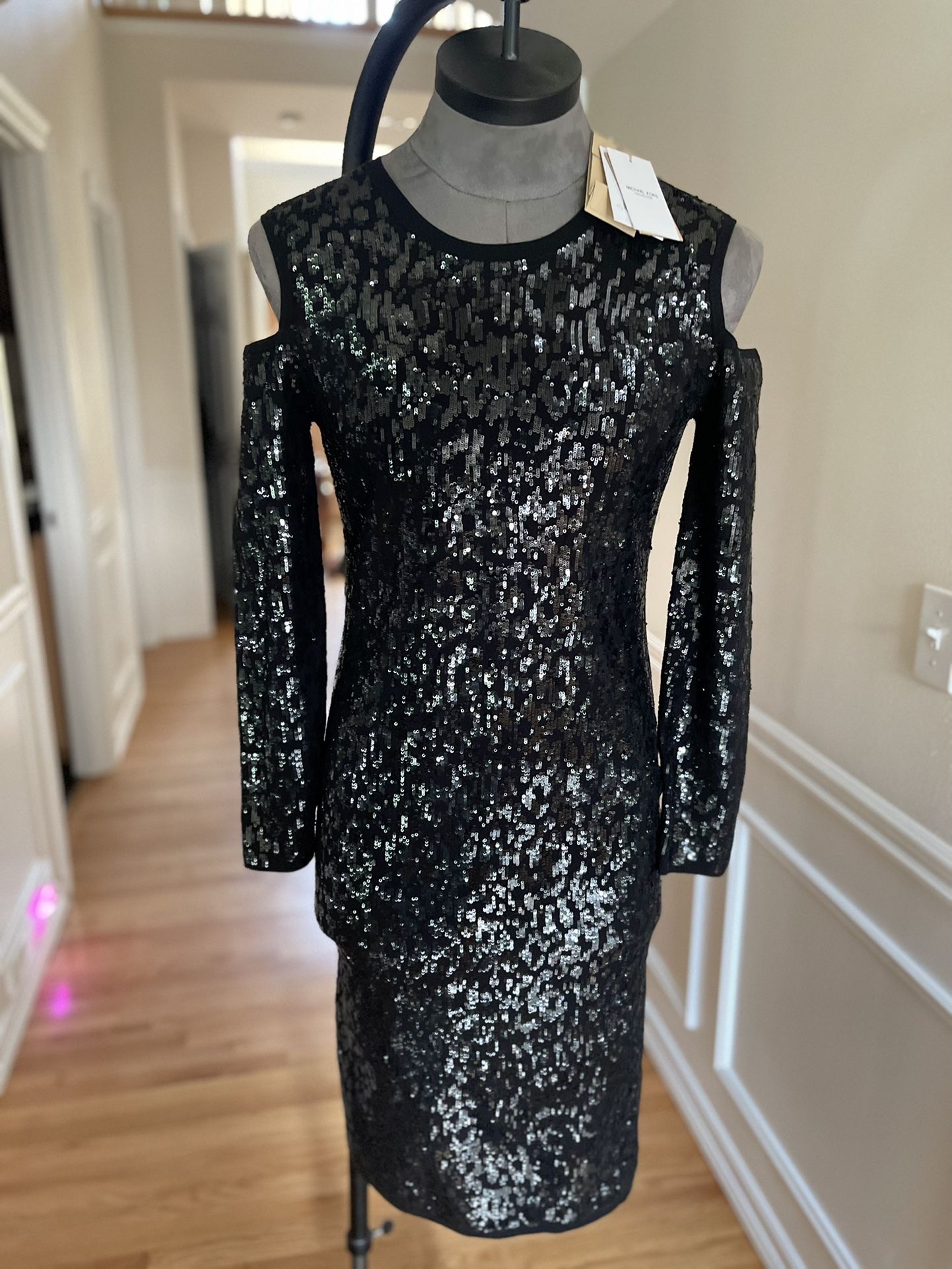 Michael Kors Dress/black/stretchy/ Sequin